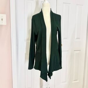 XL Hunter Green Women's Cardigan Sweater